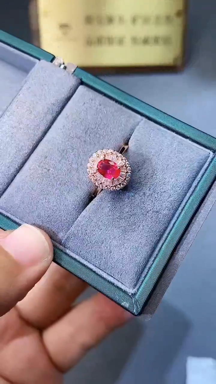 【闪购商品】红宝石戒指银S925镶嵌354