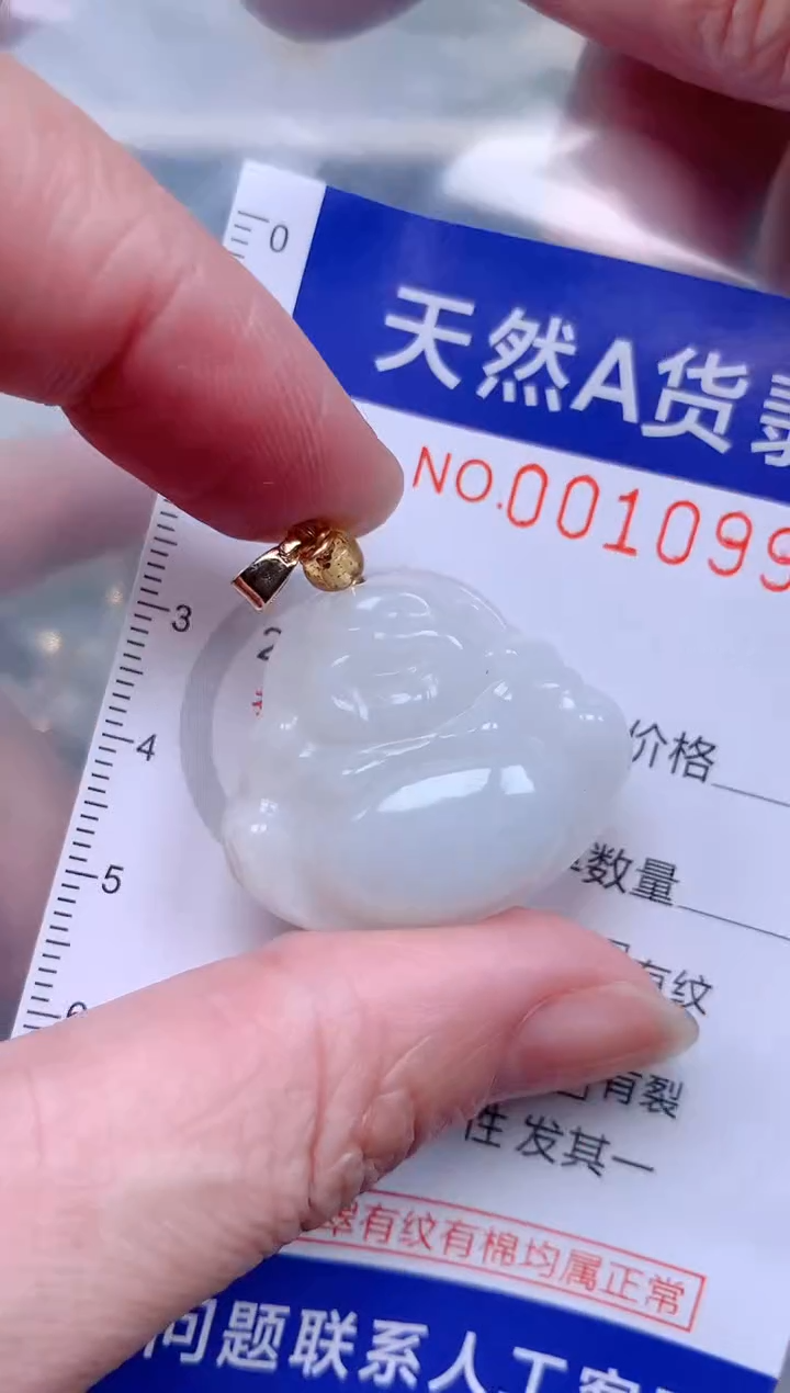 翡翠未镶嵌吊坠(不含链)1