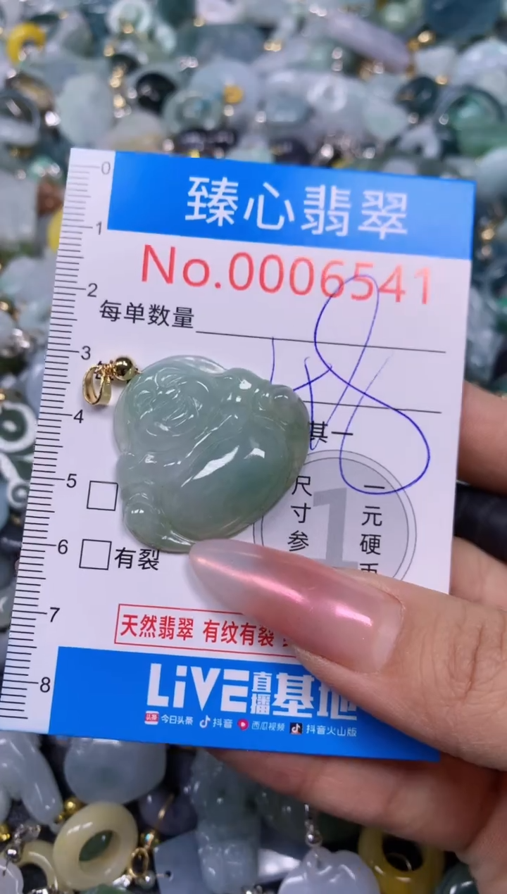 【闪购商品】翡翠颈饰未镶嵌含绳0006541