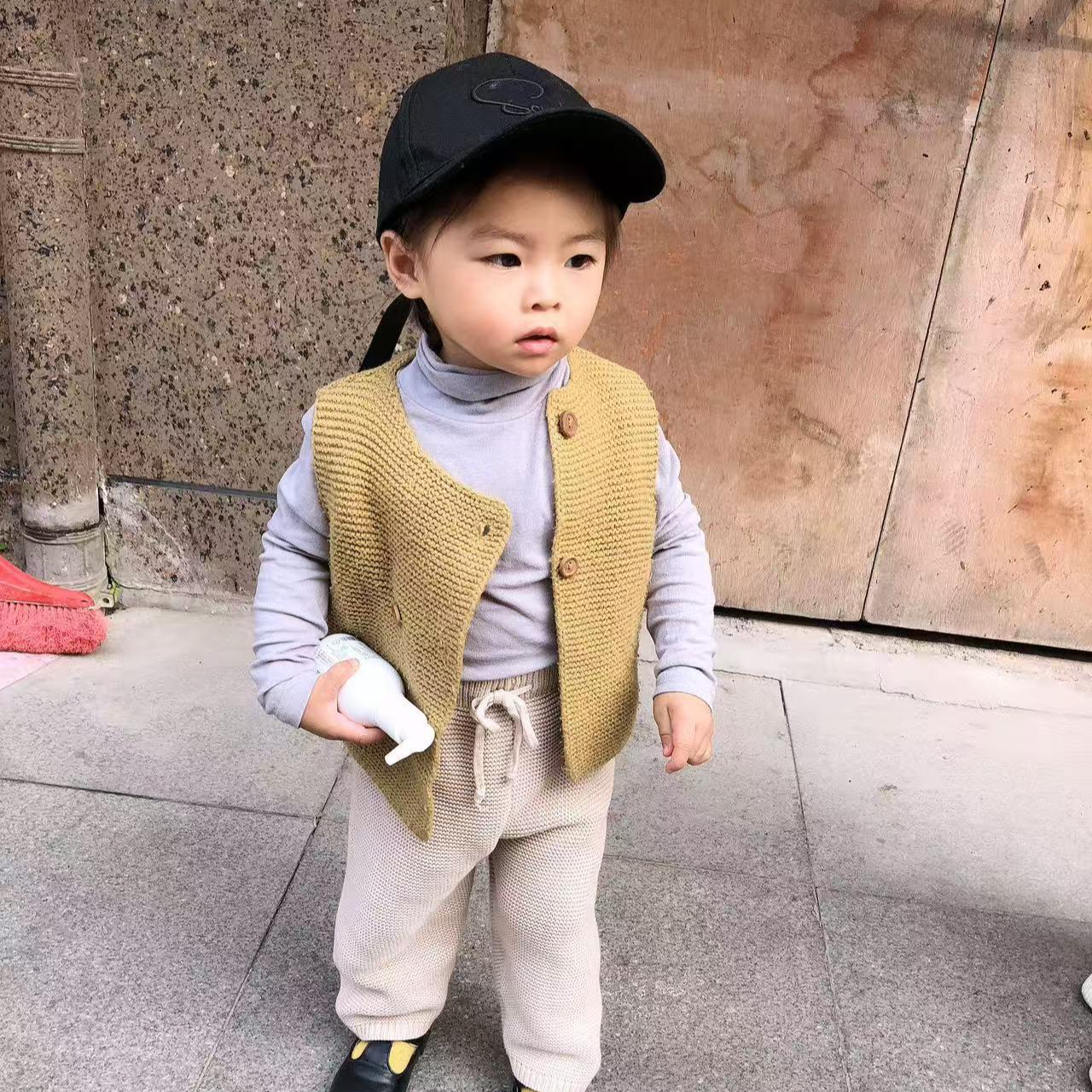 木然153鹿角提花款舒适宝宝帽