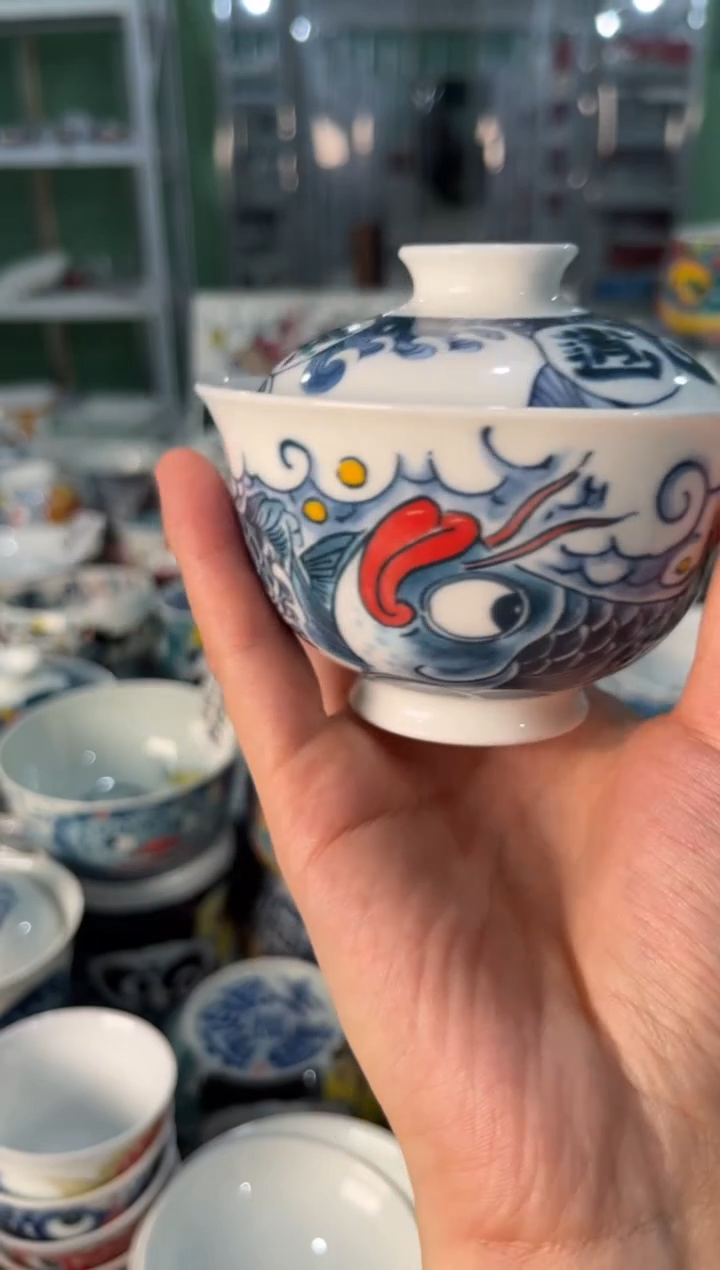 陶瓷昨明景德镇陶瓷：盖碗
