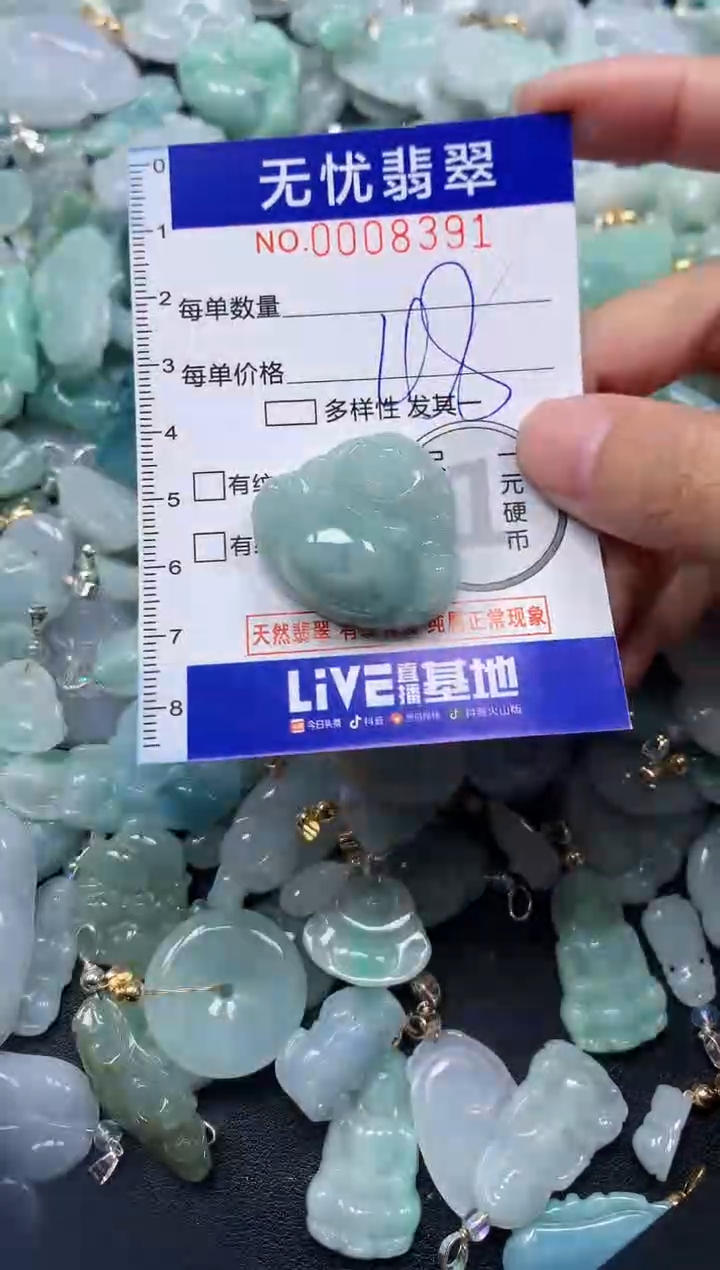 颈饰未镶嵌翡翠8391