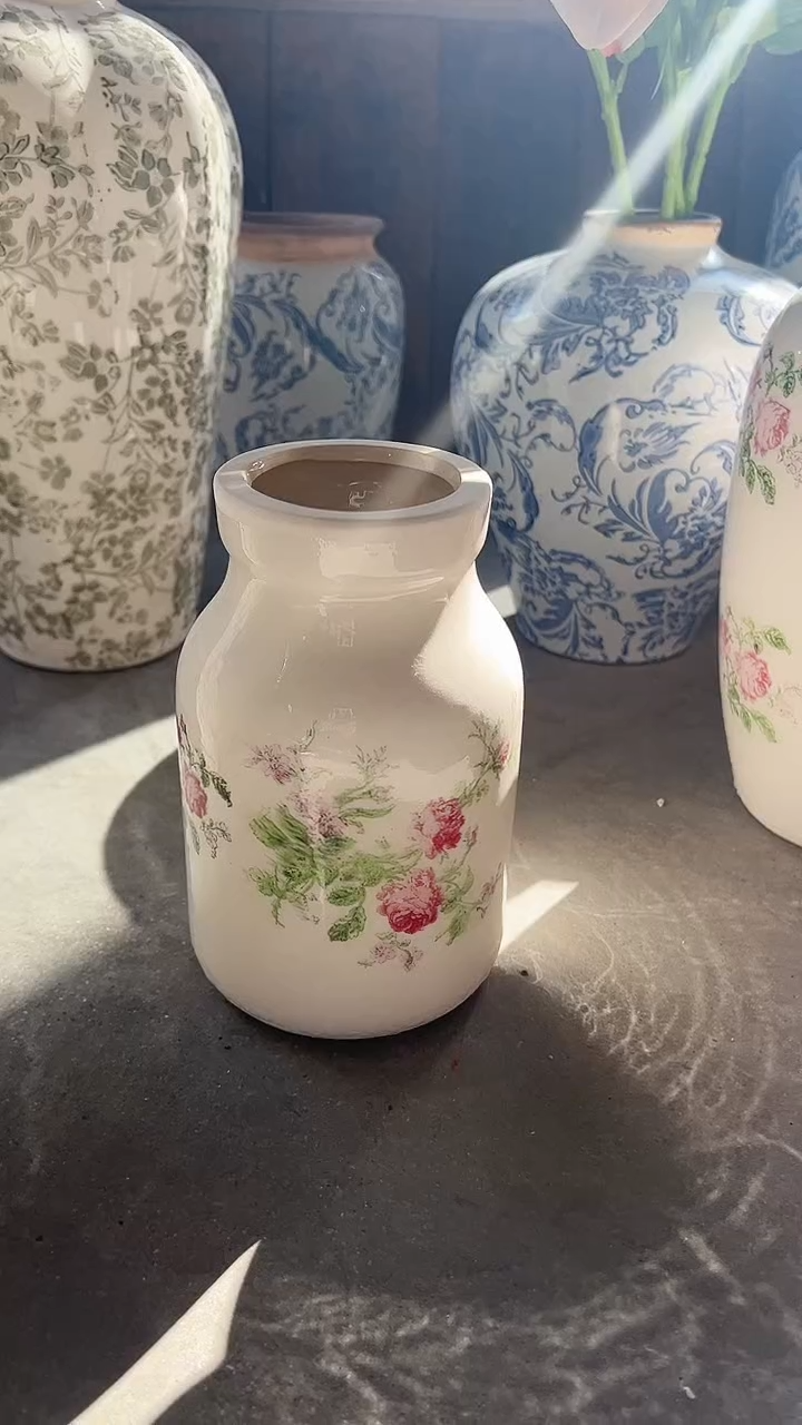 【闪购商品】陶瓷花盆高18cm内口6cm