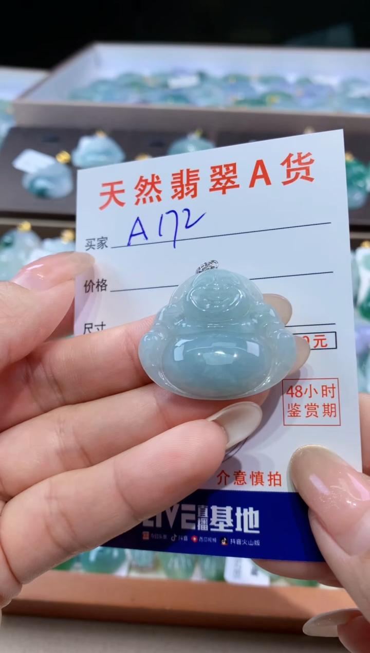 颈饰未镶嵌翡翠天然翡翠A货挂件