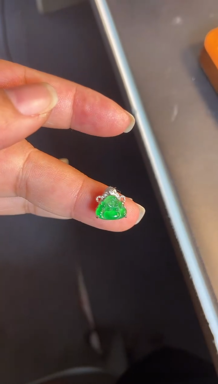 吊坠(不含链)银S925镶嵌翡翠1