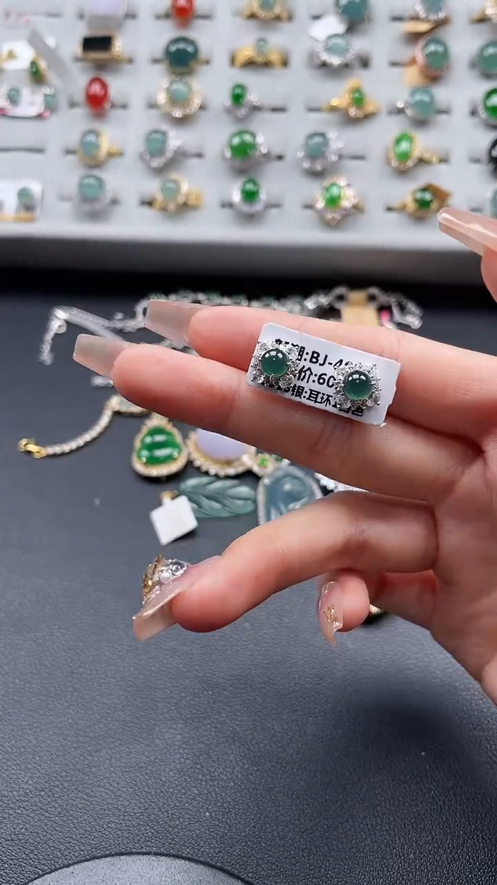 【闪购商品】翡翠戒指银S925镶嵌56745764