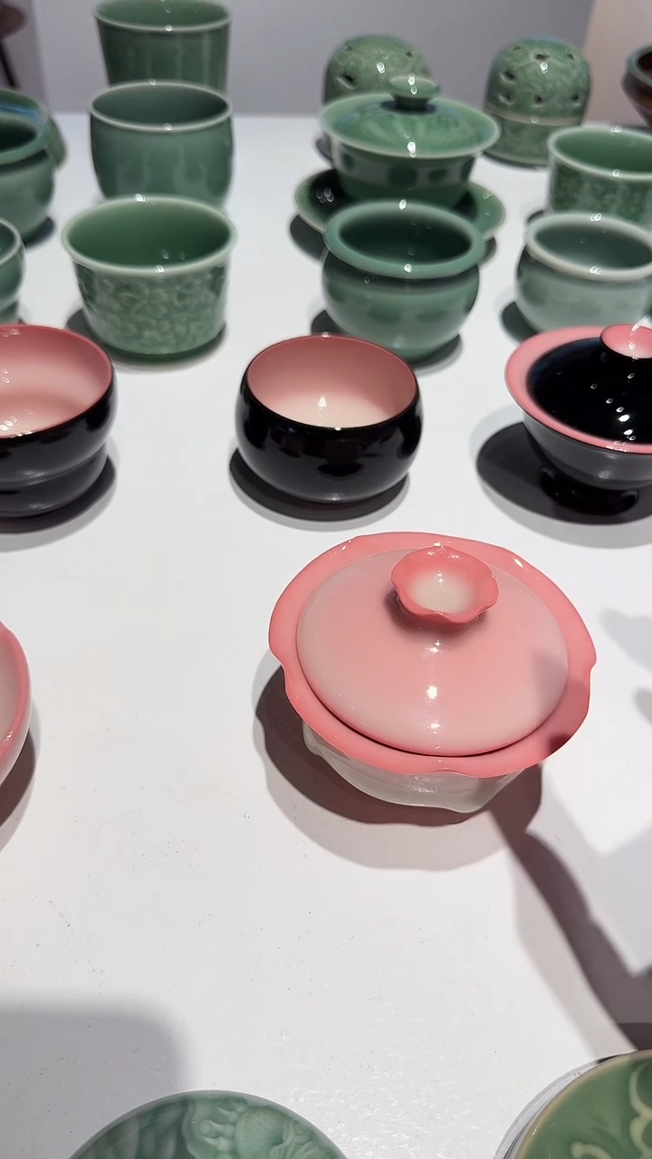 青瓷手工茶器包邮
