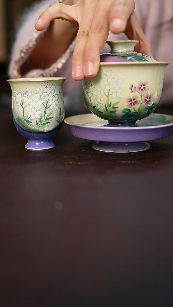 【闪购商品】景德镇陶瓷杯碗柴烧多人