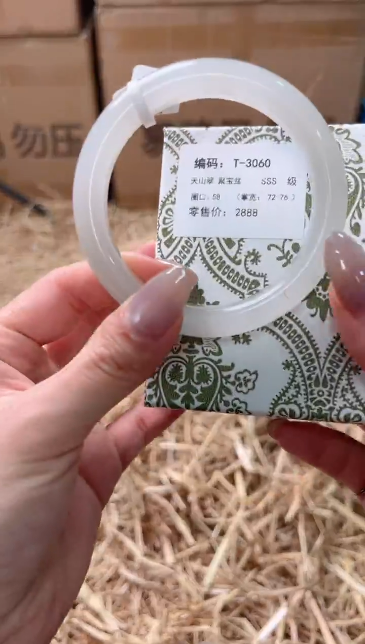 未镶嵌手镯石英质玉T-3060