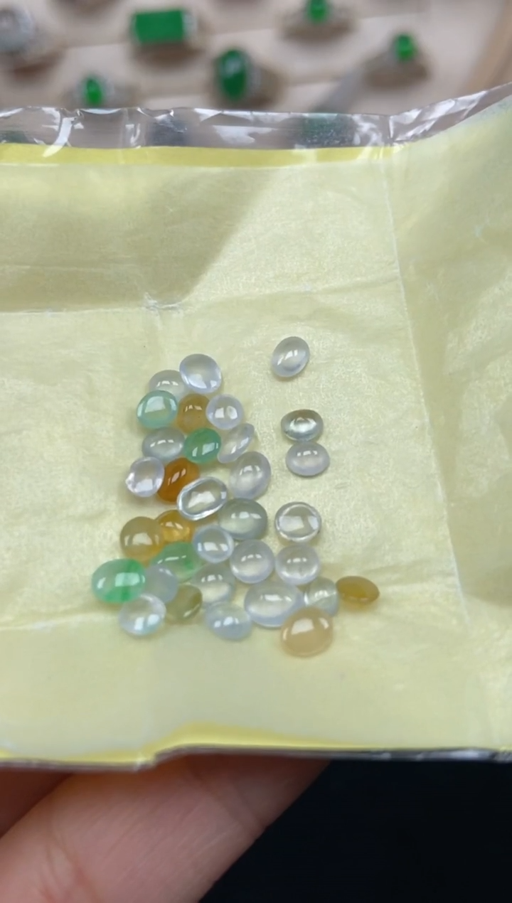 未镶嵌定制翡翠6天然缅甸A货翡翠蛋面