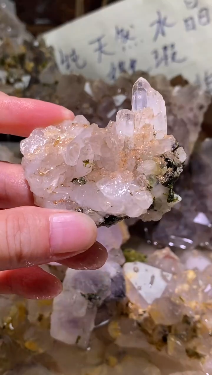 未镶嵌珠宝半成品水晶29号62g四川超七花园水晶