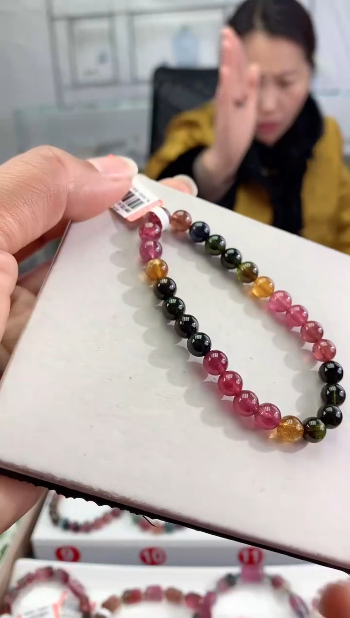 未镶嵌手串碧玺多样性发一条