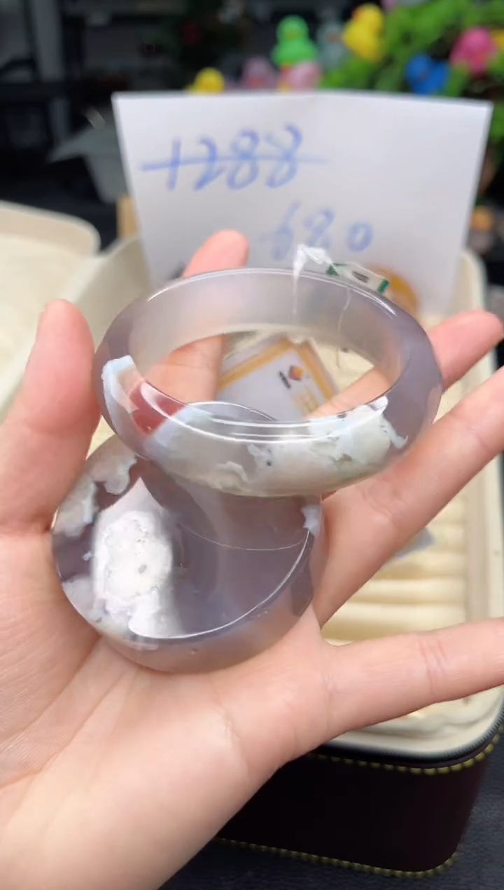 石英质玉未镶嵌手镯59圈口 （赠品镯心）6455015