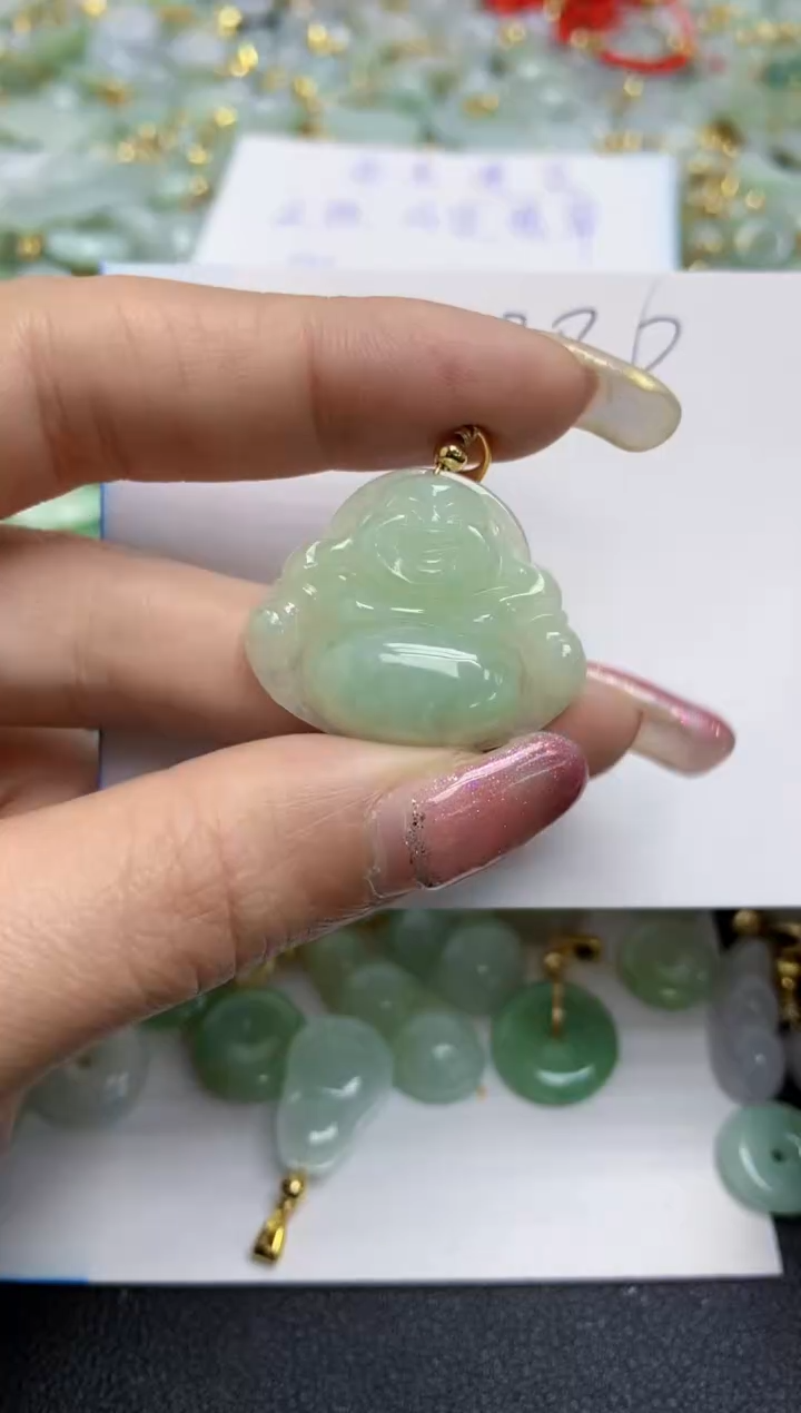 【闪购商品】翡翠颈饰合金天然翡翠A货