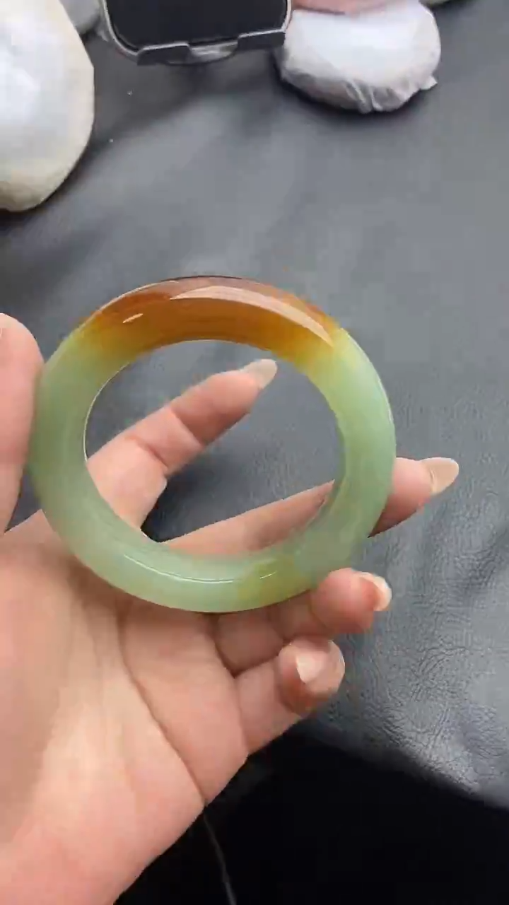 未镶嵌手镯石英质玉瑕疵111+56/57