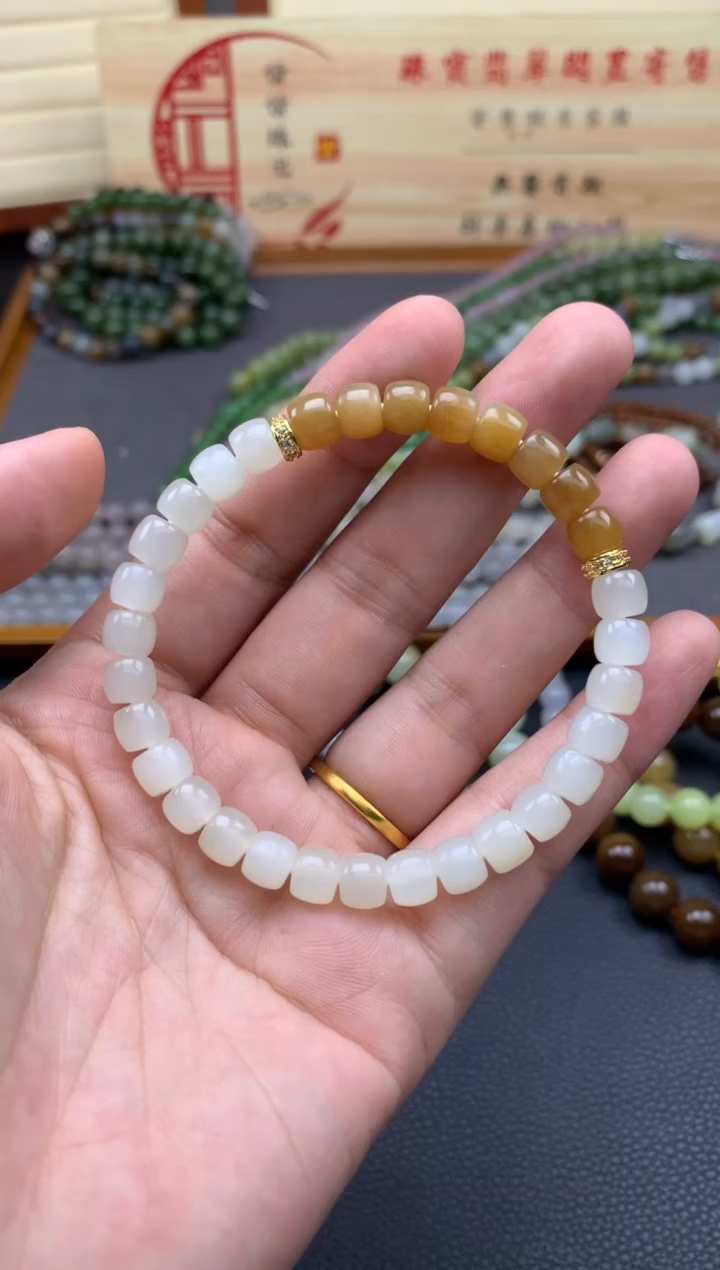 【闪购商品】定制和田玉手串未镶嵌/////////