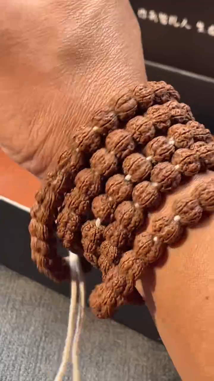 手串金刚菩提原生态老树梅花长串+礼盒包装