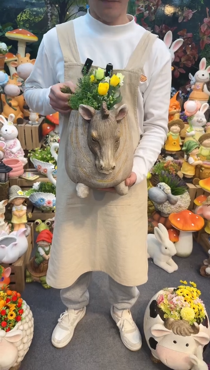 户外花园庭院花盆&00&