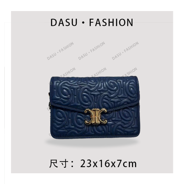 【苏总专属】ZT-95003-雾霾蓝女士时尚潮流气质小众腋下包斜挎包