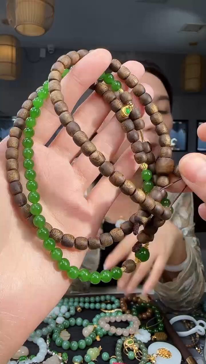 吊坠(不含链)18K金镶嵌和田玉1