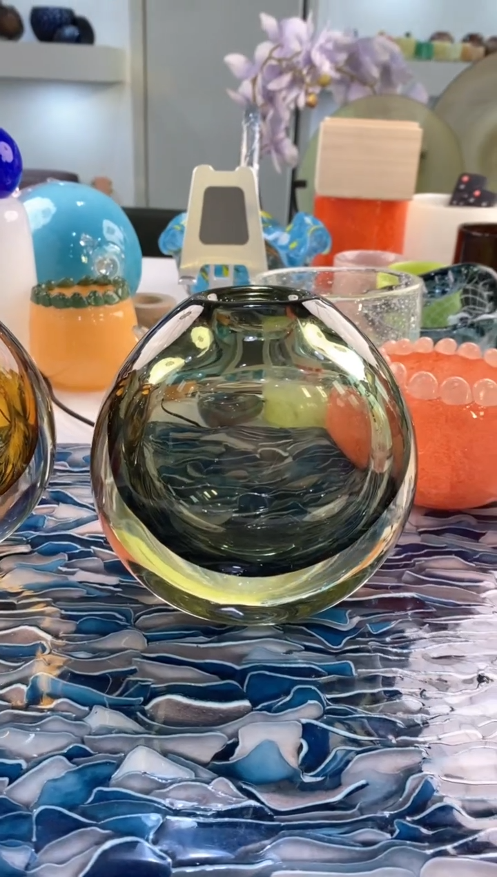 【闪购商品】琉璃慕忆家花瓶微瑕