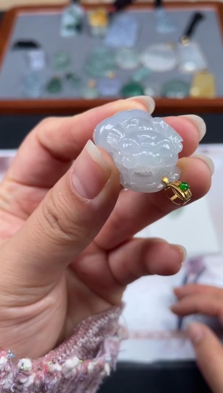 【闪购商品】定制翡翠18K金镶嵌01-17HDJT0133580