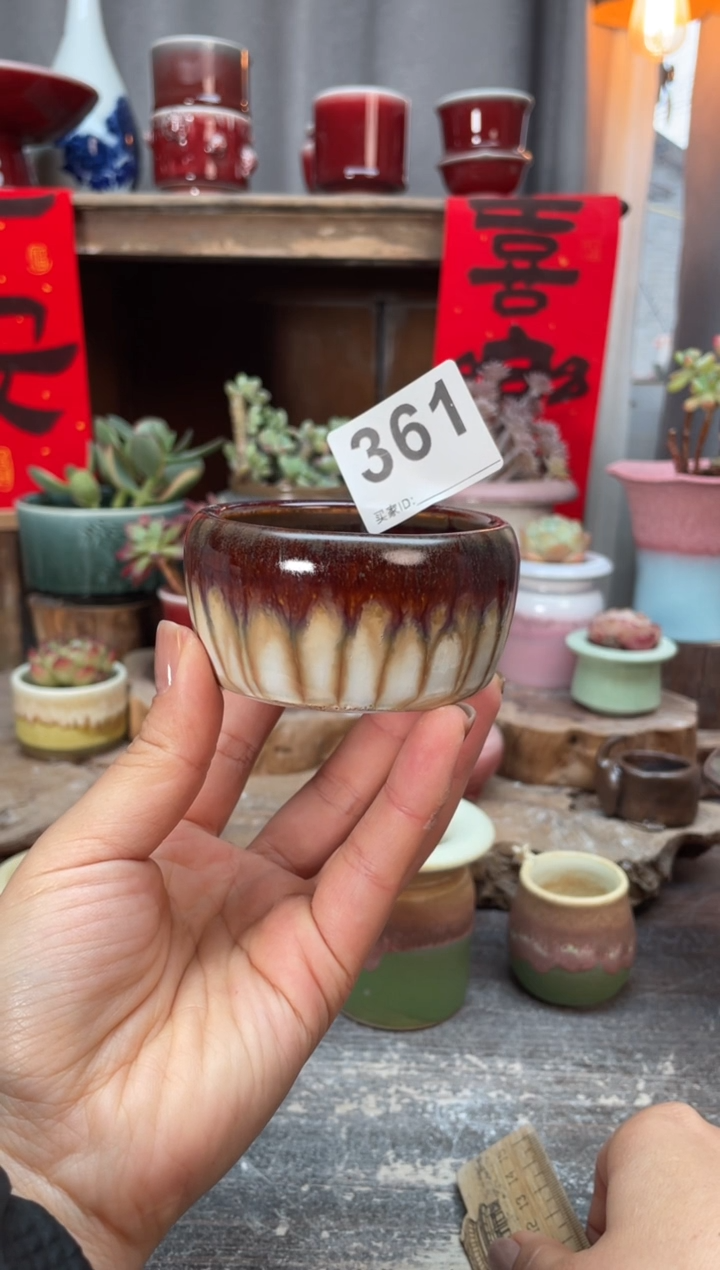 【闪购商品】摆件361知木小芳花盆