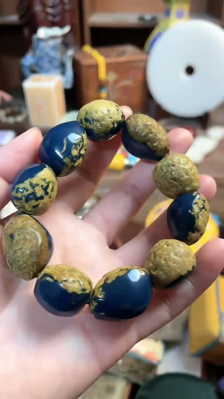 【闪购商品】蓝珀手串未镶嵌玉瑞专属精选摆件