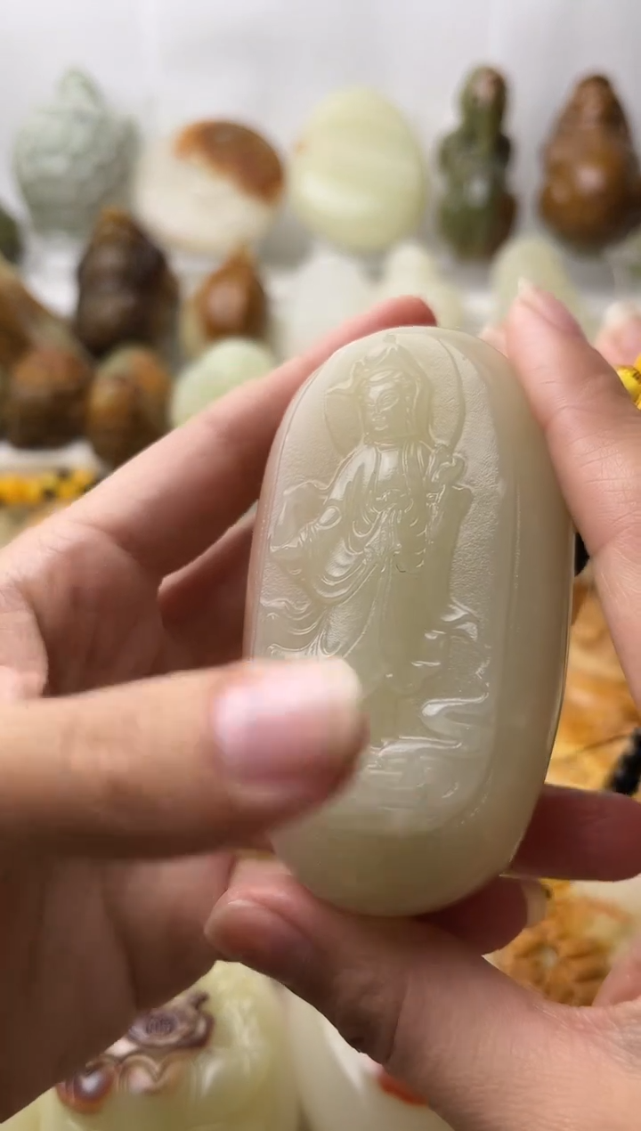 石材古青石棉纹正常不退换观音