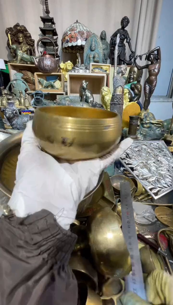 茶盏大阪回流铜器摆件5