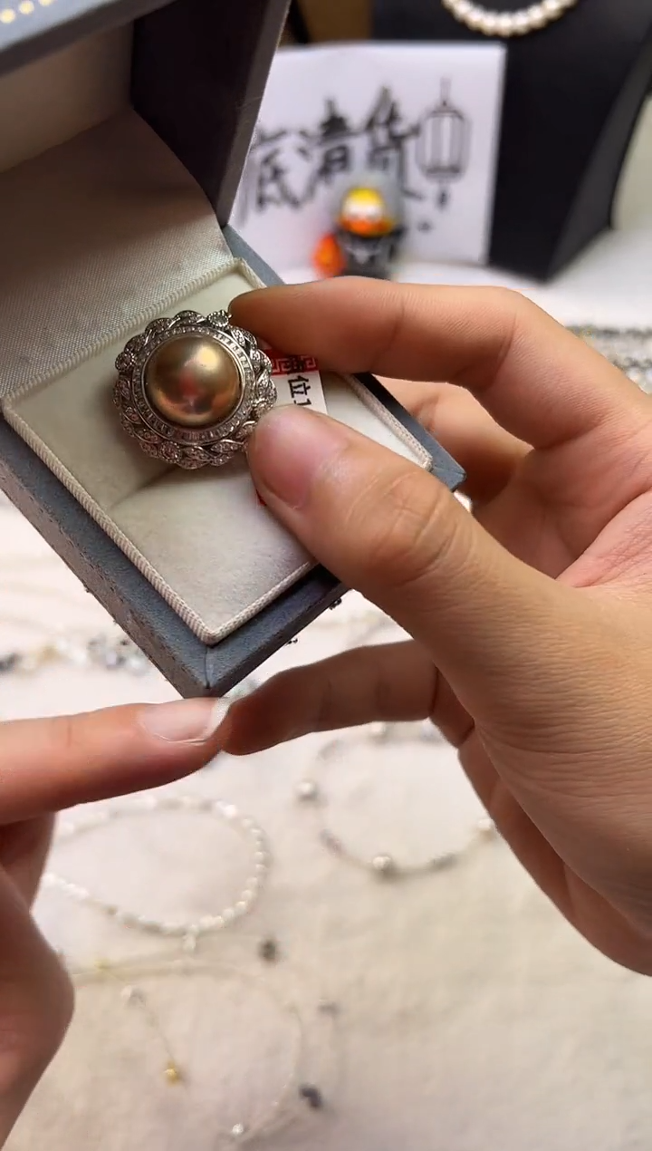 吊坠(不含链)银S925镶嵌淡水珍珠珍珠