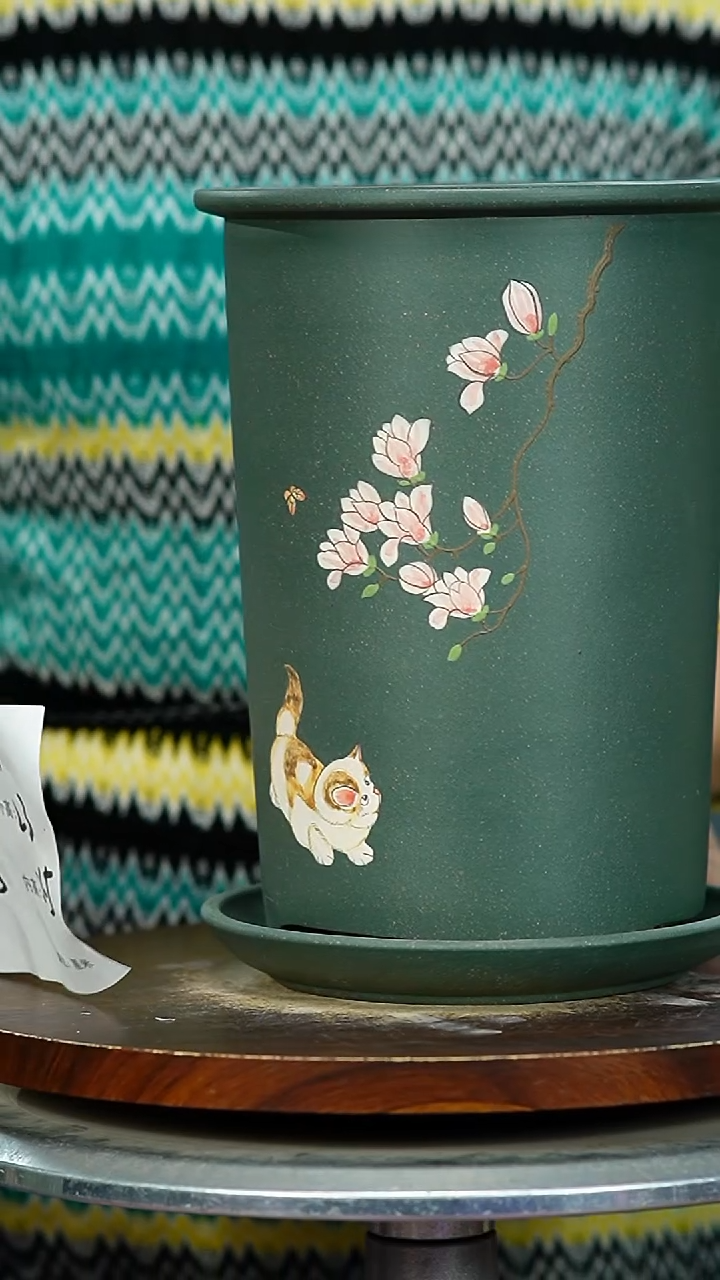 紫砂花盆4229+Z紫砂花盆紫砂