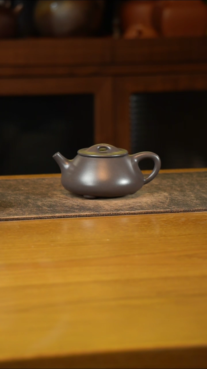 【闪购商品】紫砂壶满瓢天青泥全手工制作