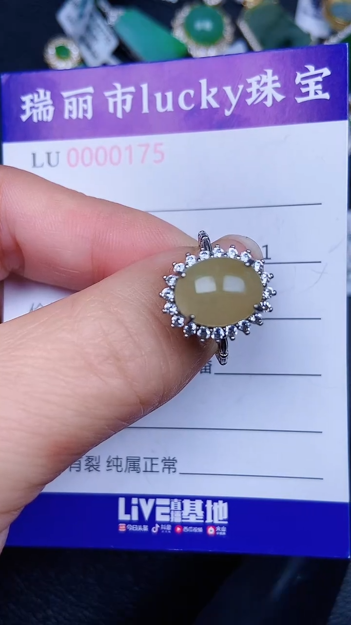 颈饰银S925镶嵌翡翠0175