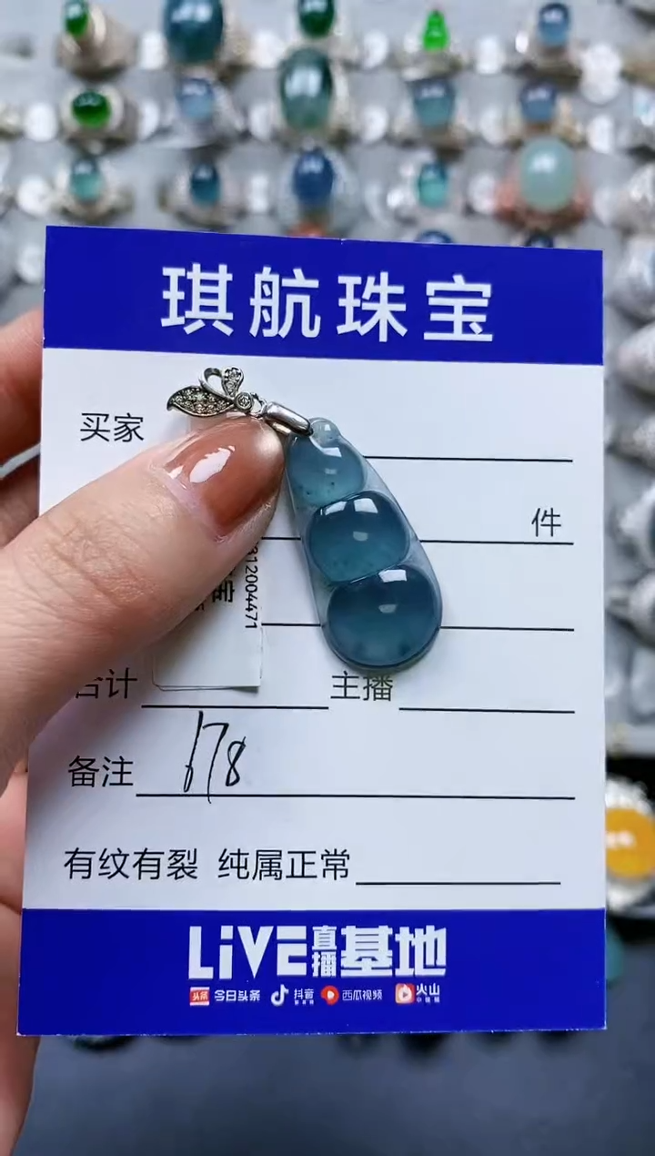 【闪购商品】翡翠颈饰银S925镶嵌0678