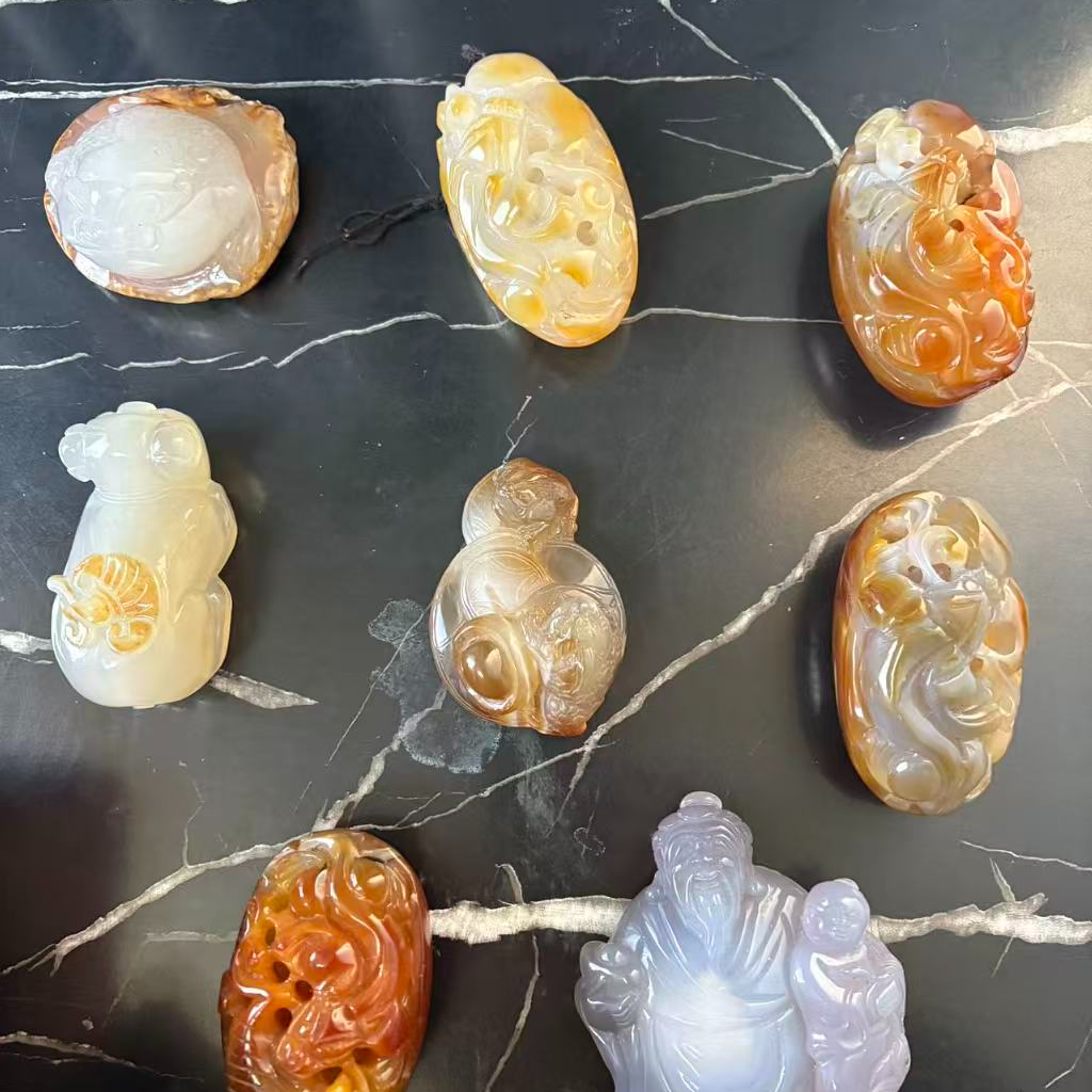 翡翠A货手把件（拍一发二）找客服选款式-上百个款式任你选择