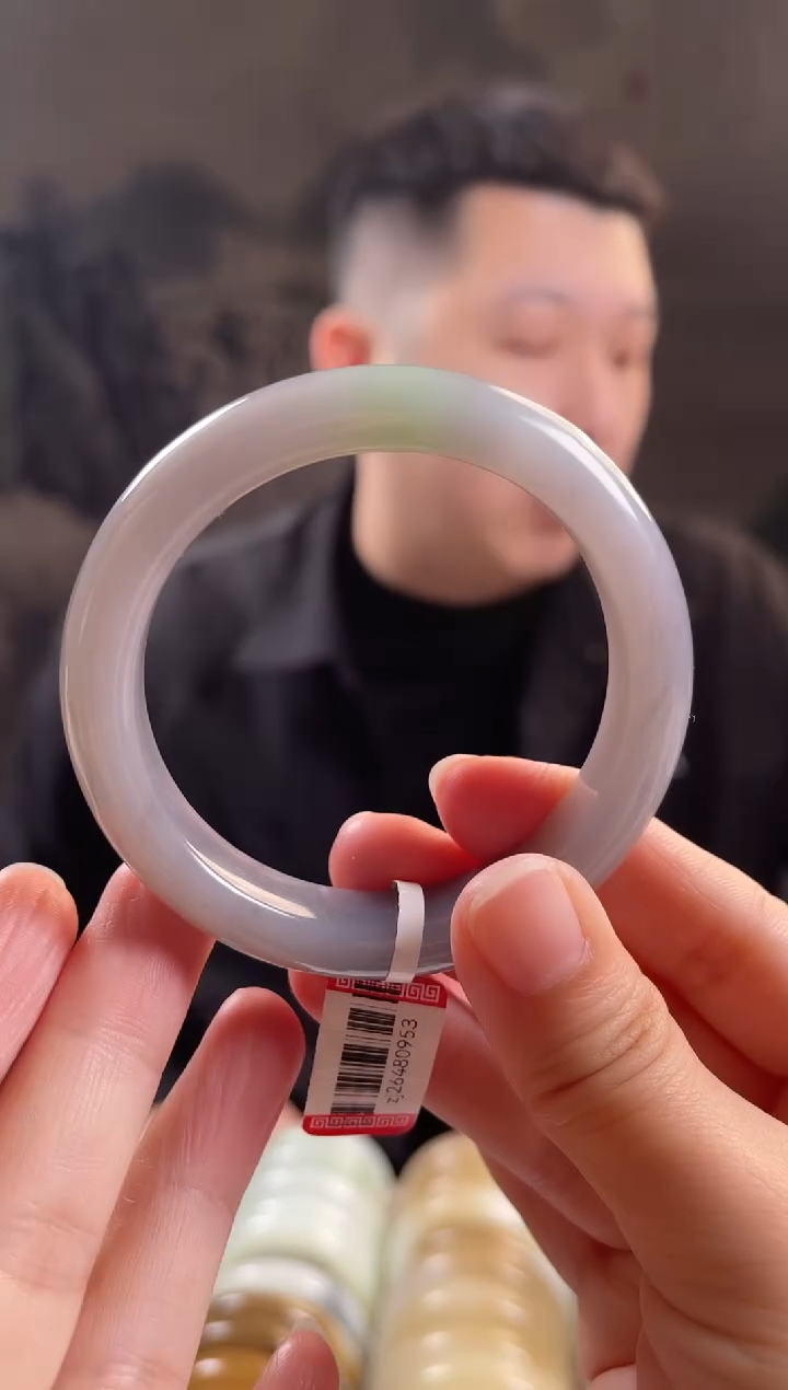 未镶嵌手镯和田玉54+圈口0953