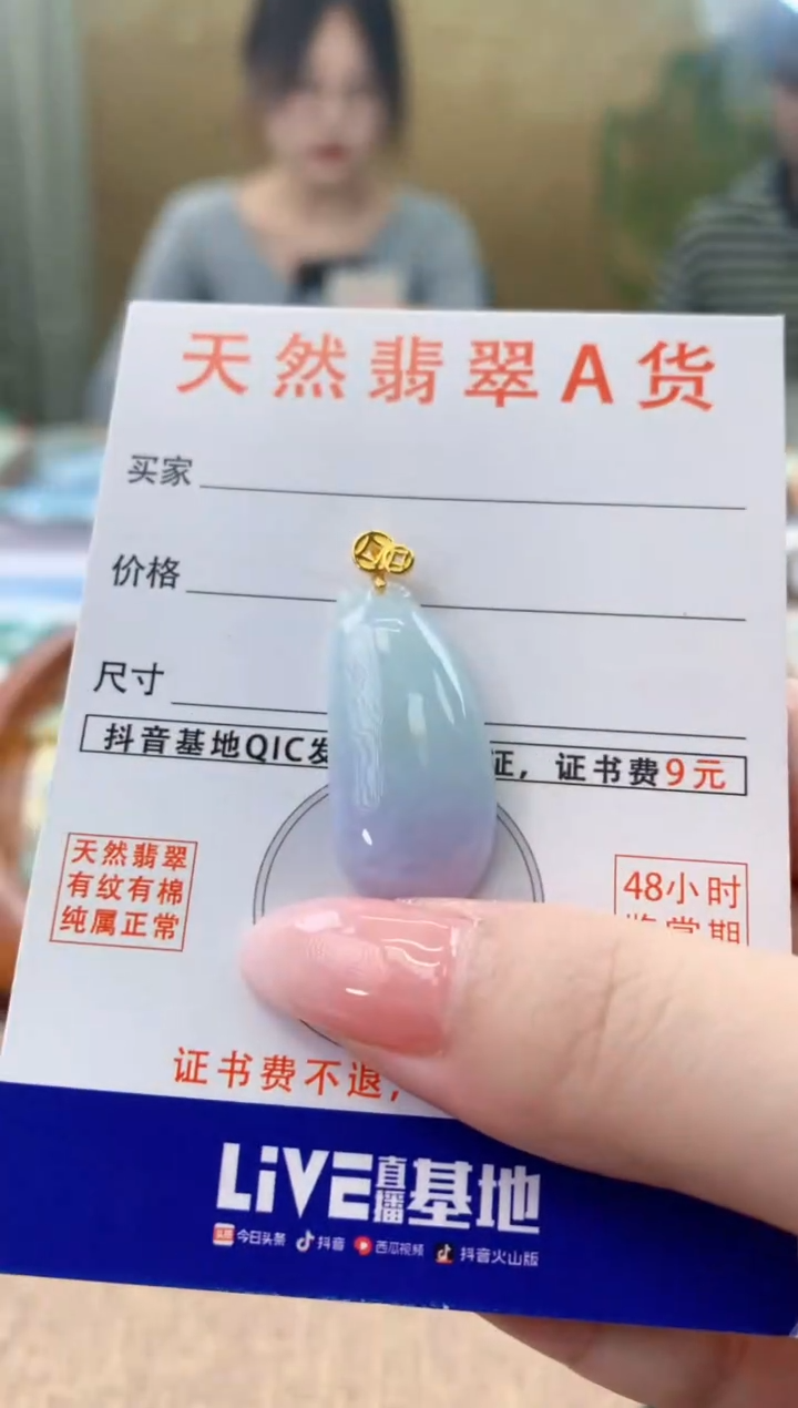 颈饰未镶嵌翡翠天然A货翡翠挂件
