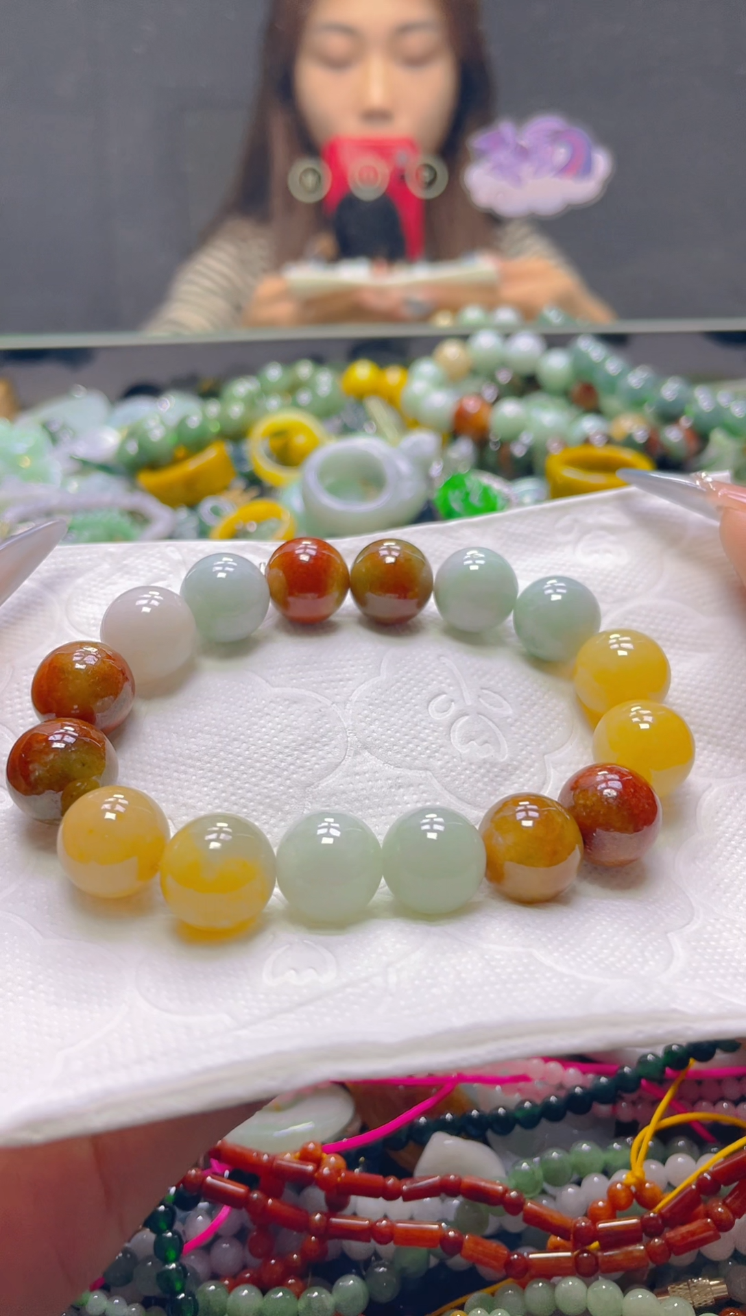 颈饰未镶嵌翡翠13MM