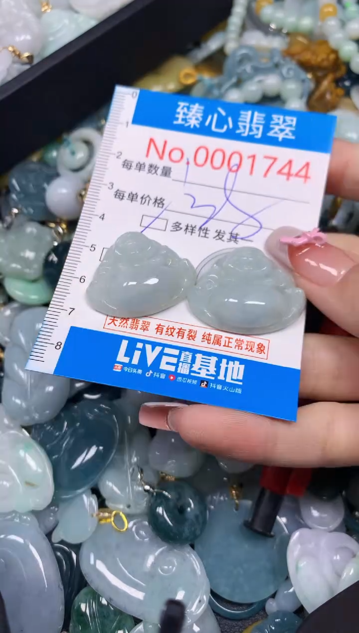 【闪购商品】翡翠颈饰未镶嵌含绳0001744