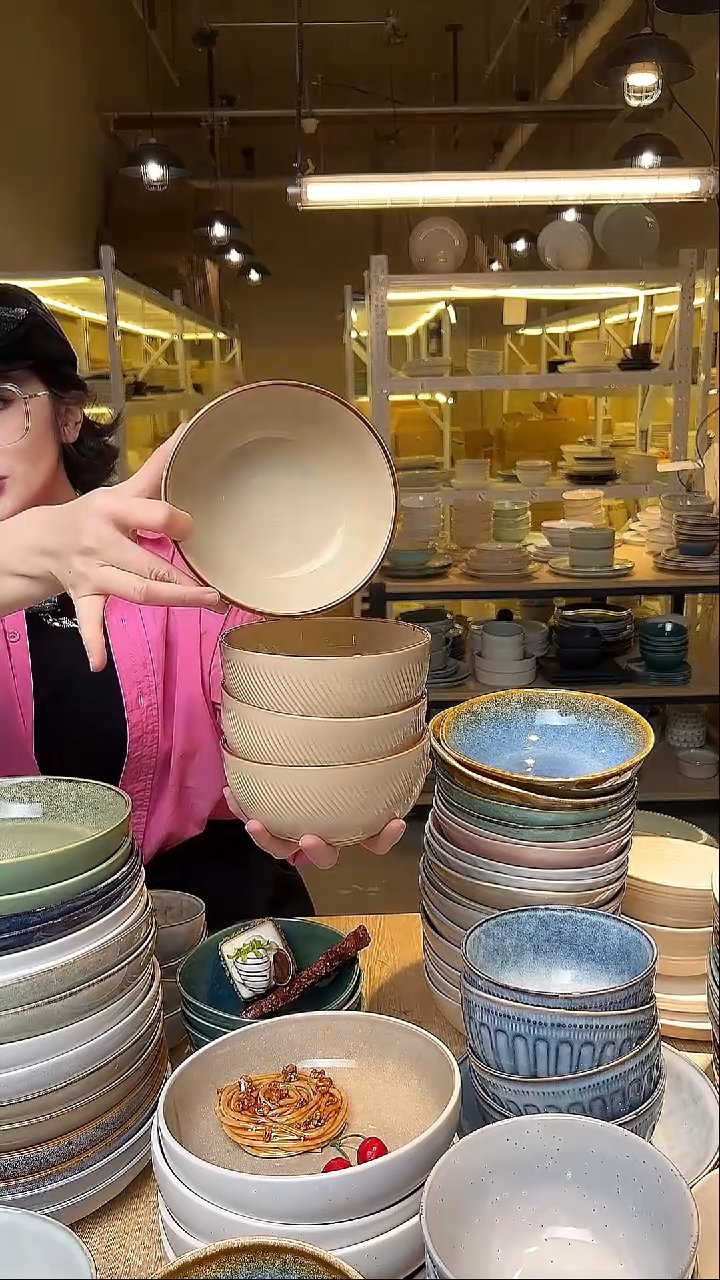 瓷86外贸尾货窑变釉下彩默认微瑕