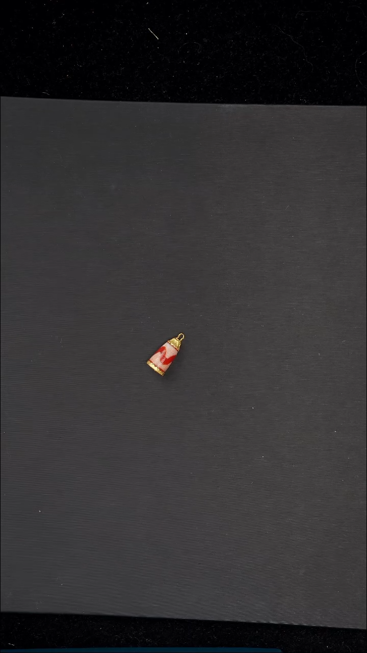 18K金镶嵌吊坠(不含链)玛瑙/玉髓t*t万能扣