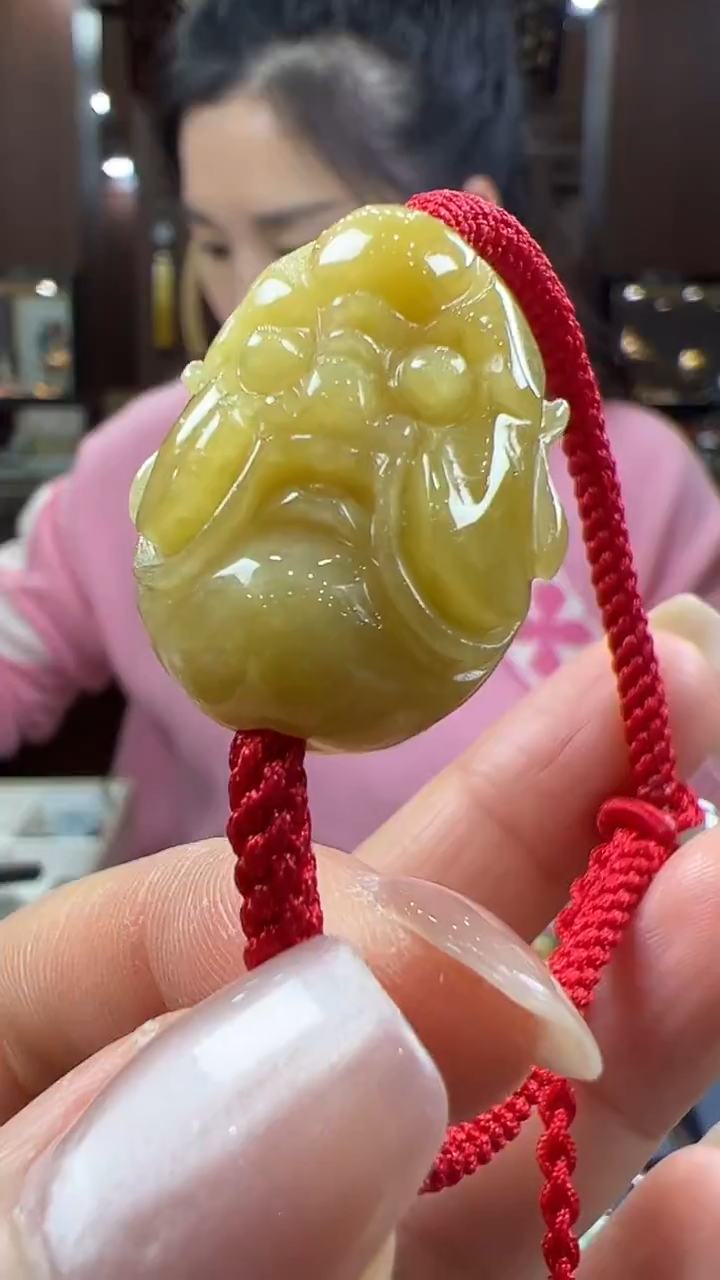 【闪购商品】翡翠挂件未镶嵌罗汉头手绳