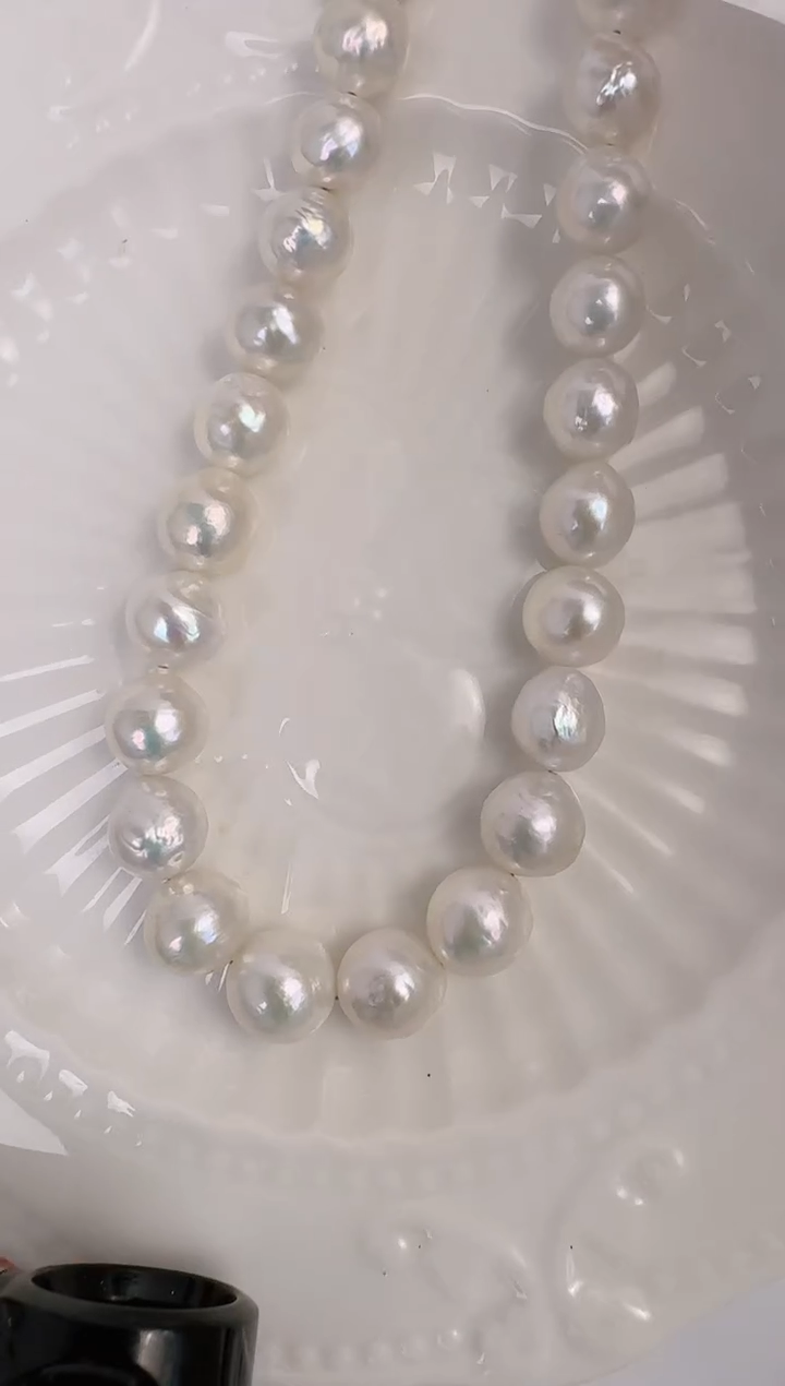 【闪购商品】淡水珍珠颈饰银S925镶嵌炫巴