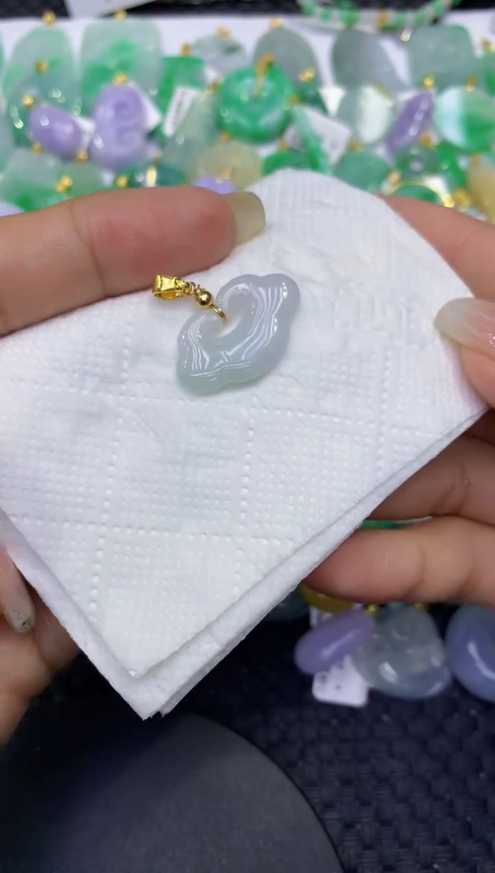 颈饰未镶嵌翡翠天然缅甸A货翡翠