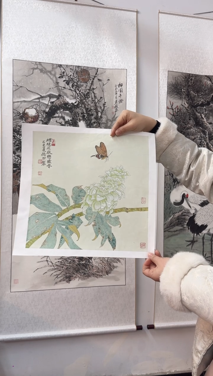 国画德功老师花鸟小品