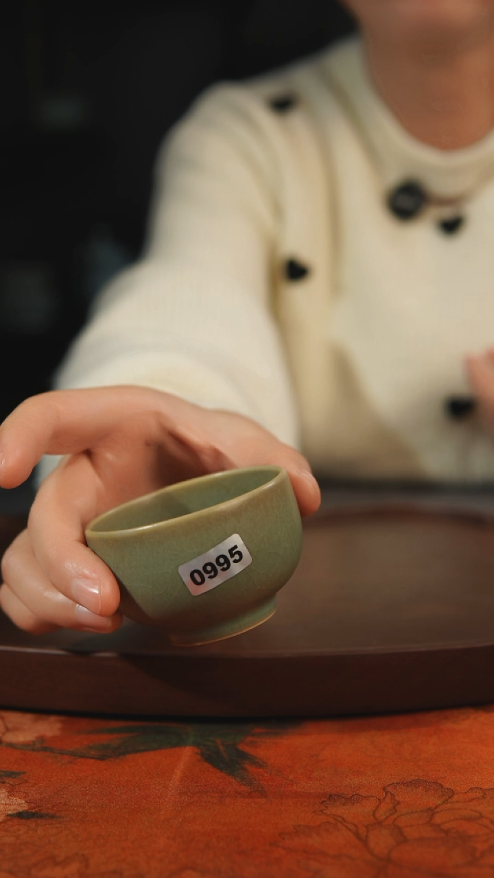 杯子瓷995 柴烧 汝州原产地原矿仿古老釉