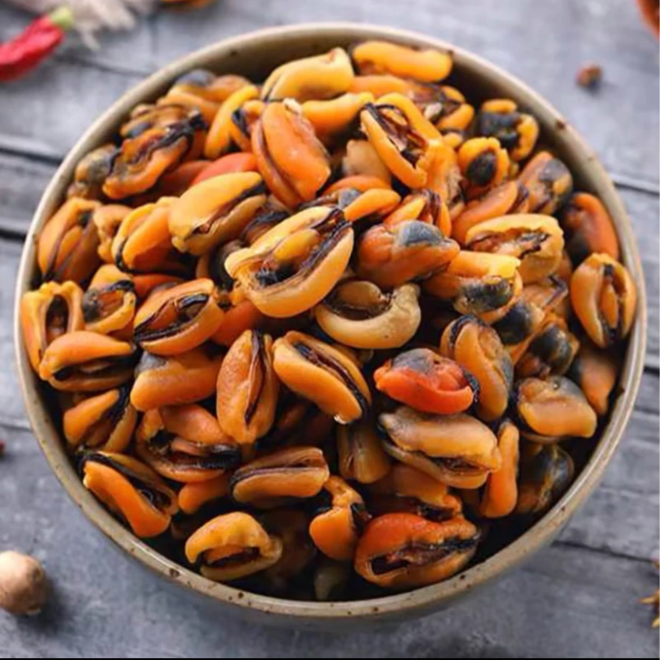 精选淡菜干青口干海鲜旺菜干新鲜生晒海虹干煮粥煲汤干货