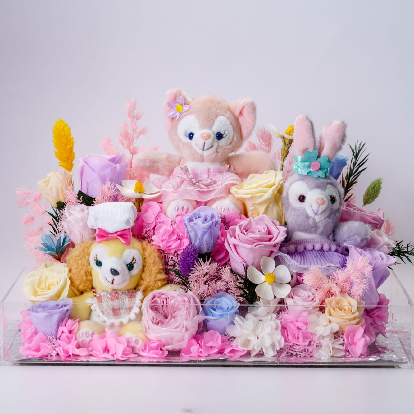 那些花儿【璃萌】鲜花永生花玩偶亚克力送女友送恋人生日情人节礼物