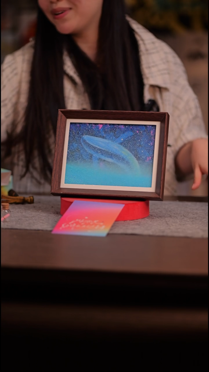 国画鲲鹏-8寸 流沙 手写-